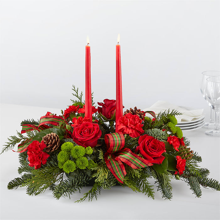By the Candlelight Centerpiece – BUEHLER'S FLORAL, Wooster OH