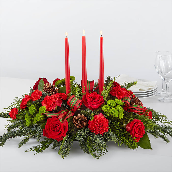 By the Candlelight Centerpiece – BUEHLER'S FLORAL, Wooster OH