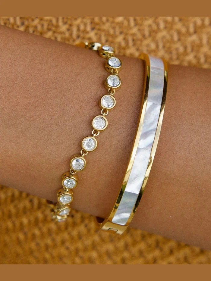 Caella Bezel Tennis Bracelet