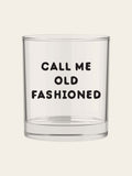 Call Me Old Fashioned Bourbon Whiskey Rocks Glass