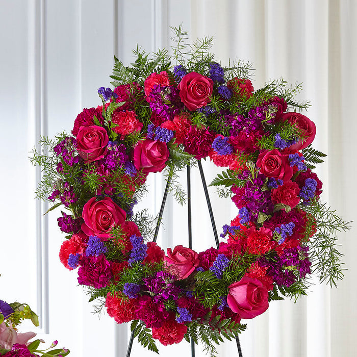 Calming Colors Wreath – BUEHLER'S FLORAL, Wooster OH