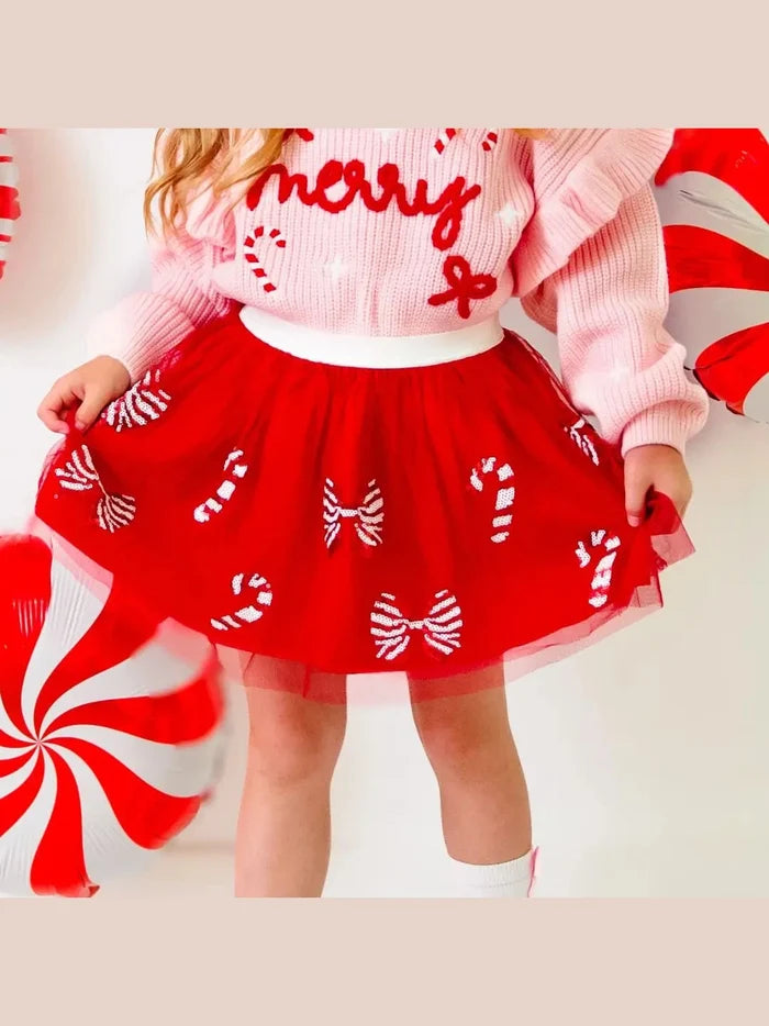 Candy Cane Coquette Tutu