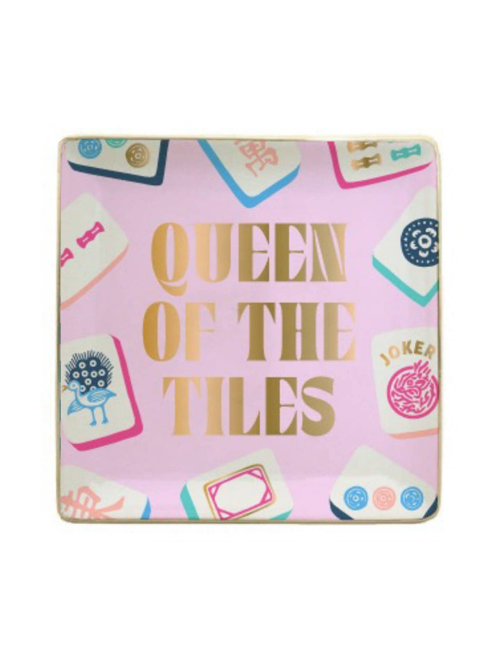 Ceramic Mahjong Trinket Tray | Queen of the Tiles