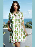 Chatham Dress - Fish Print