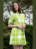 Chatham Dress - Palm Leaf Print