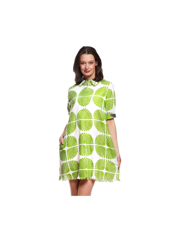 Chatham Dress - Palm Leaf Print