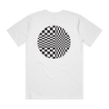 CHECKERED MEATBALL TEE WHITE