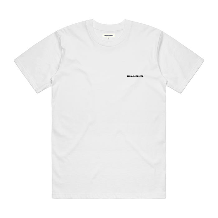 CHECKERED MEATBALL TEE WHITE