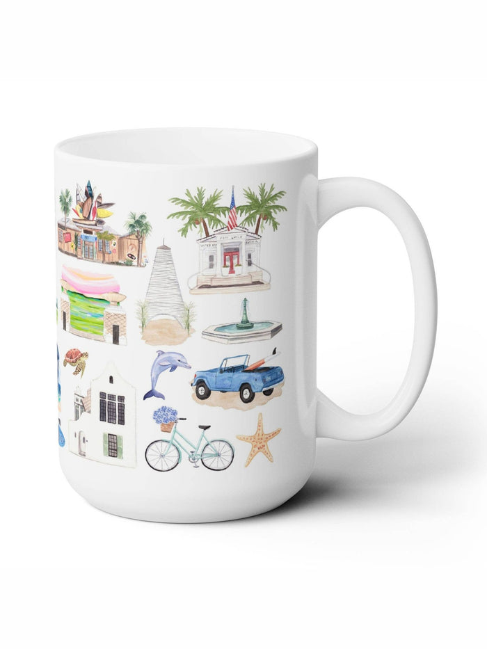 Coastal Décor – Whimsical 30A Ceramic Mug