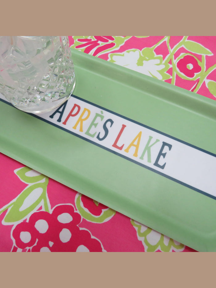 Coastal Décor – Whimsical 30A Pink Serving Tray - 3 Sizes
