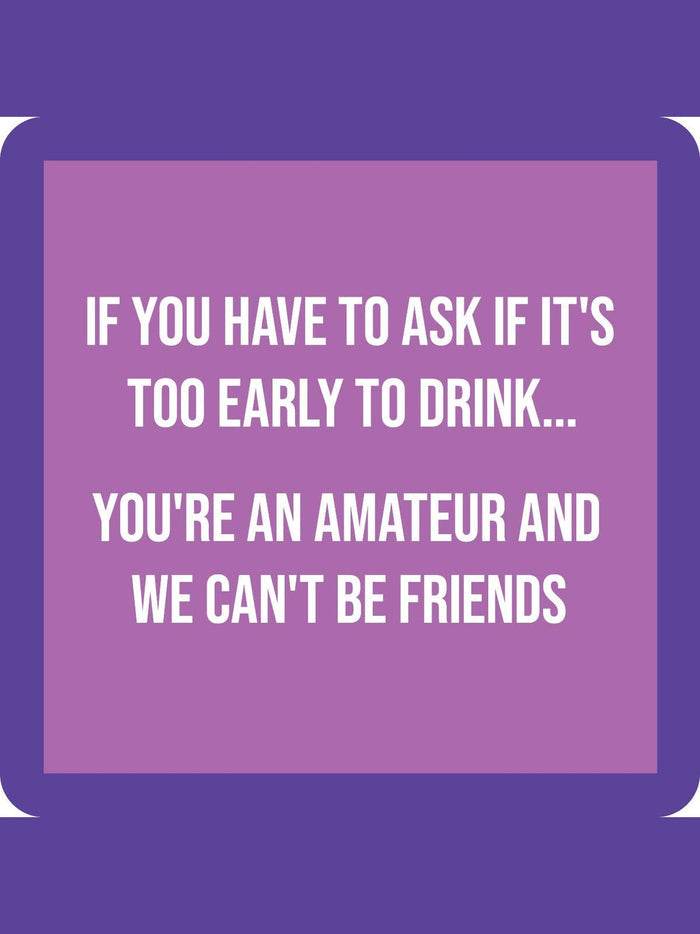 COASTER Amateur | Funny Party Gift | Home Bar Decor