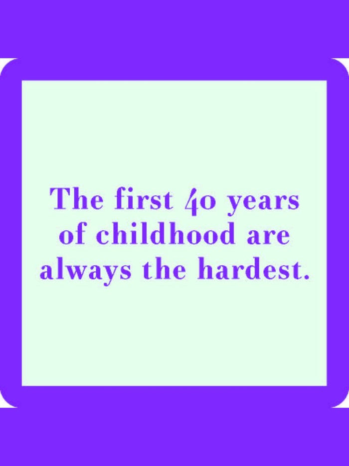 COASTER First 40 Years | Funny Party Gift | Home Bar Decor
