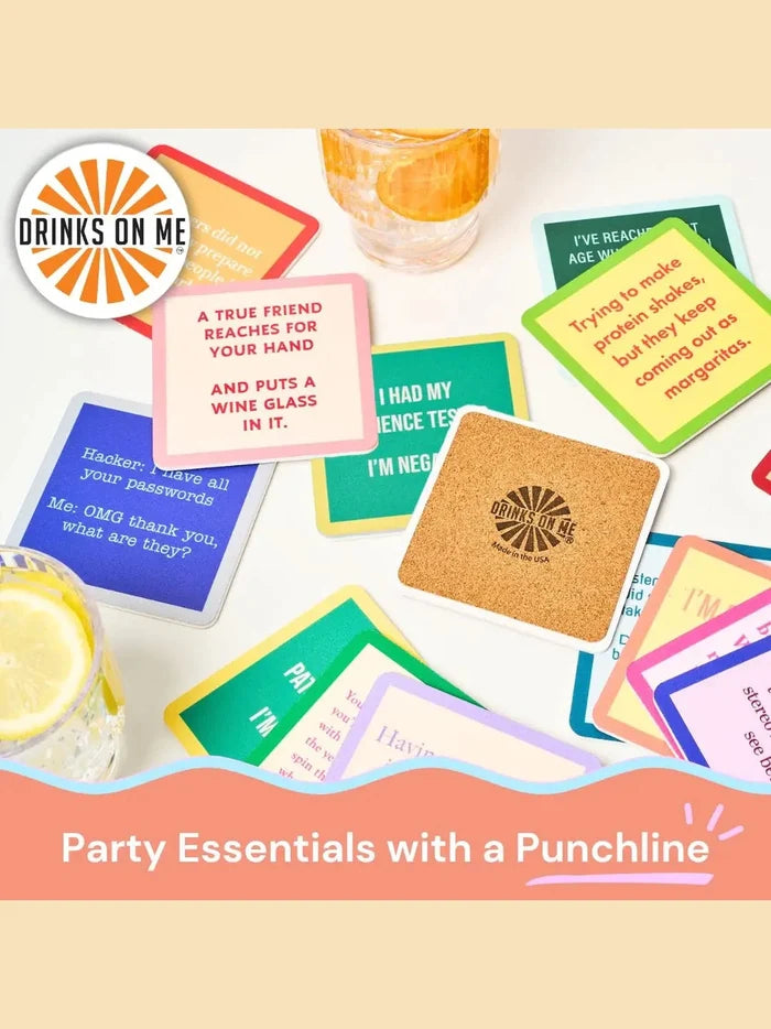 COASTER My Back goes Out | Funny Home Gift | Home Bar Deco