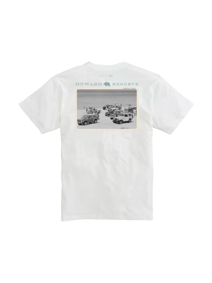 Coasting Postcard Tee - White