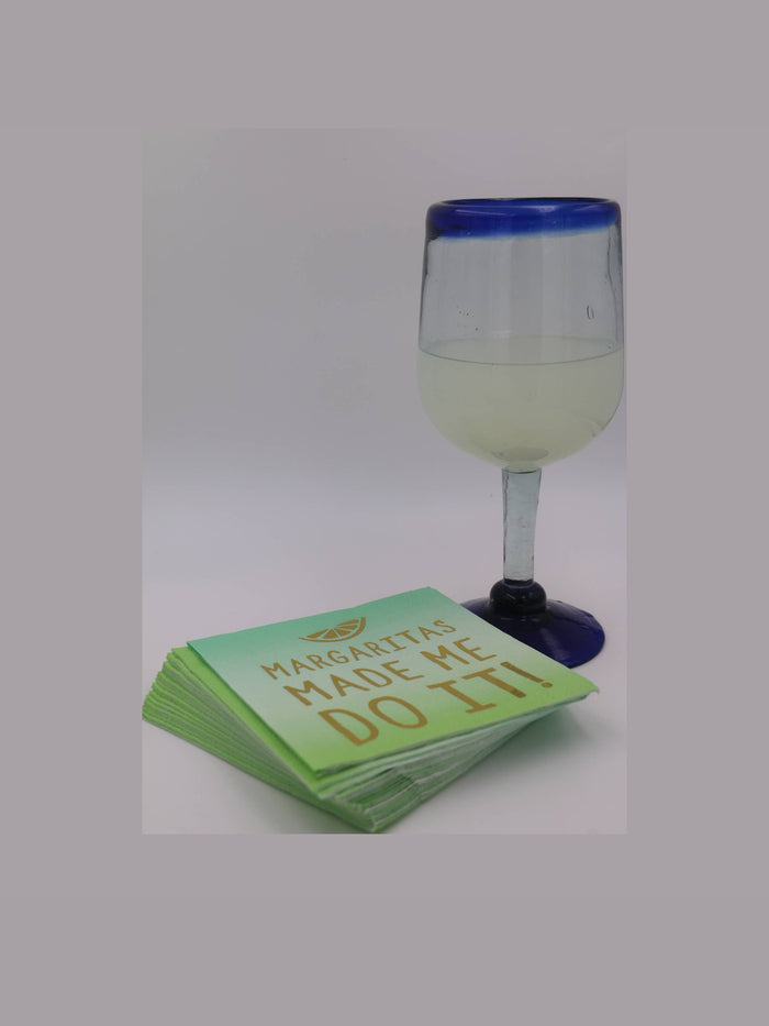 Cocktail Napkins | Margaritas Made Me Do It -  Foil - 20ct