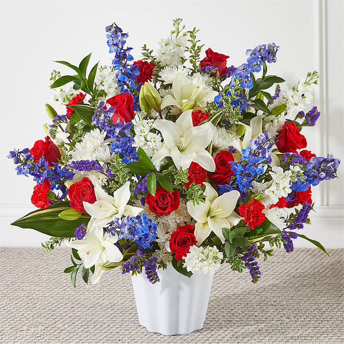 Consoled Floor Basket – BUEHLER'S FLORAL, Wooster OH