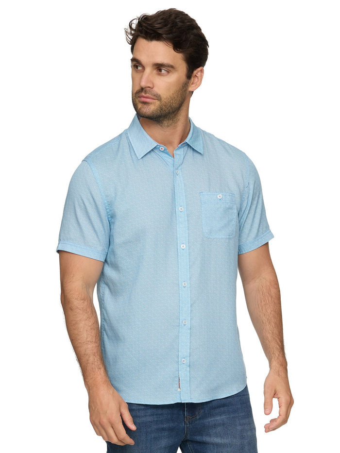 Coolidge Short Sleeve Crescent Print Outdoor Performance Shirt
