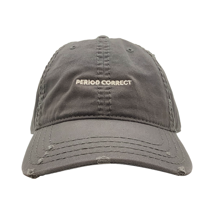 CORE LOGO DISTRESSED HAT CHARCOAL
