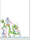 Crack Dot Bam Mahjong Dragon Large Notepad