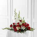 Crimson & White Arrangement – BUEHLER'S FLORAL, Wooster OH