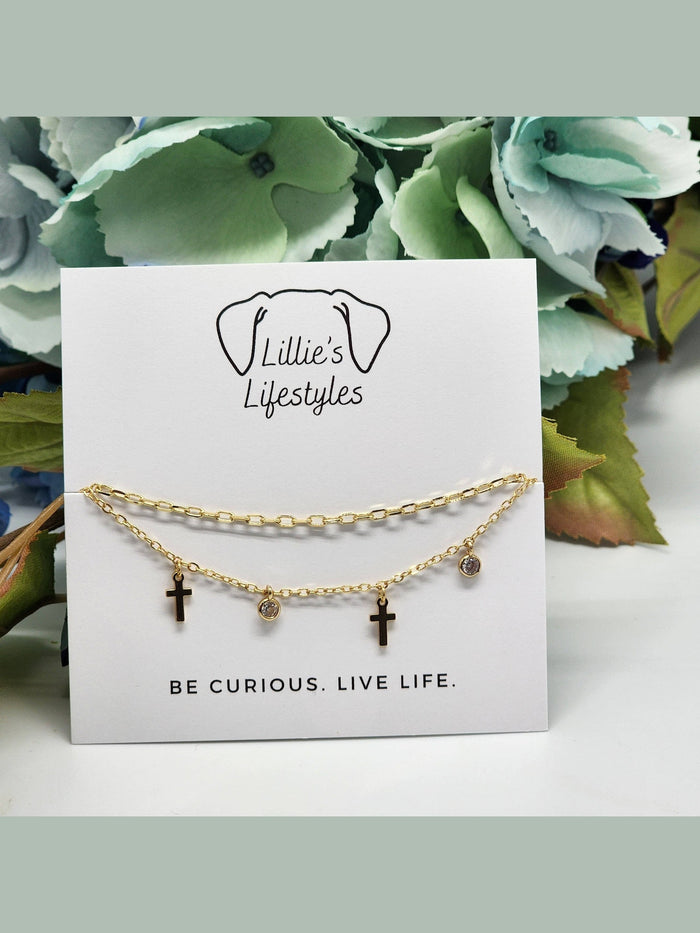 Cross Layered Bracelet