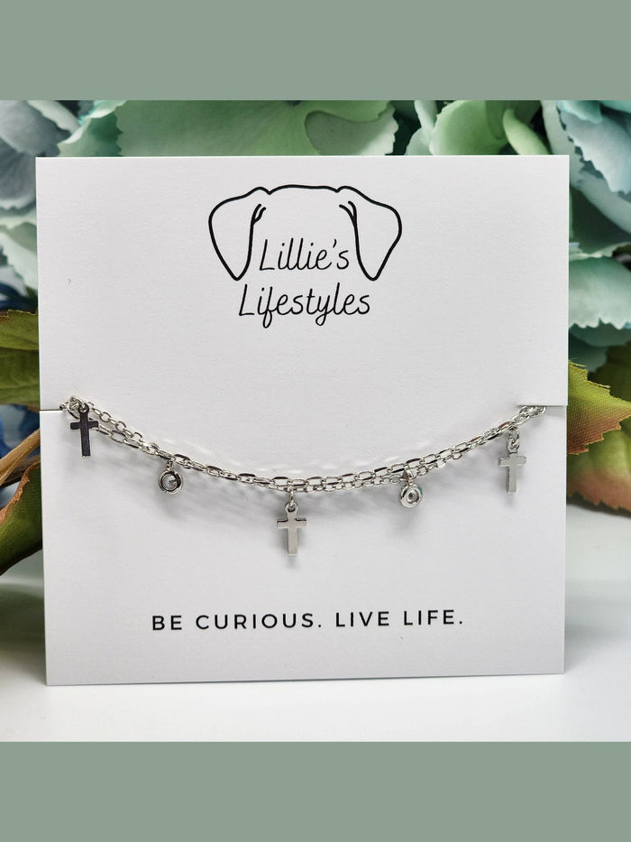 Cross Layered Bracelet