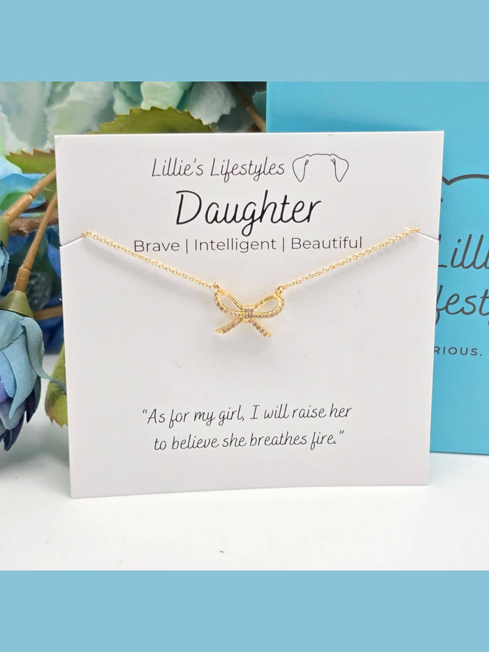 Daughter Bow Necklace