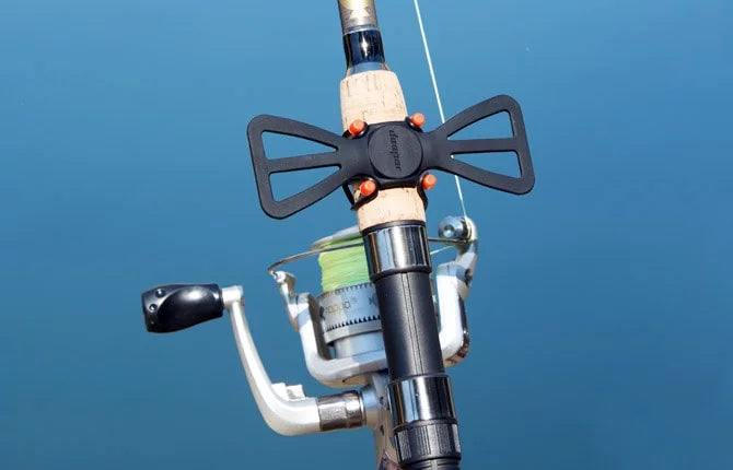 Steel Blue Deeper Smartphone Mount for Fishing Rod | Universal Phone Holder MARKSMAN