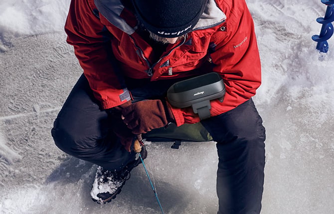 Gray Deeper Winter Smartphone Case 2.0 for Ice Fishing MARKSMAN