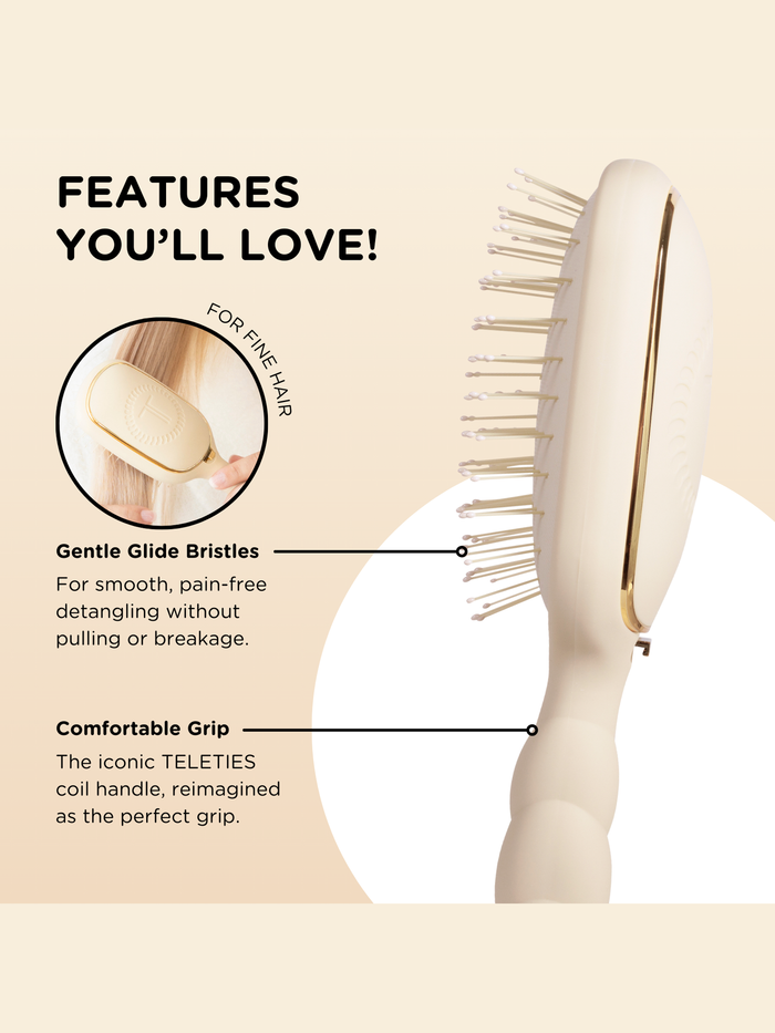 Detangler Hair Brush for Fine Hair - Tan