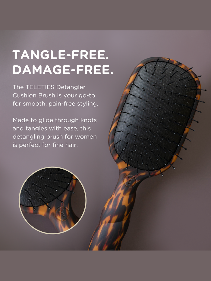 Detangler Hair Brush for Fine Hair - Tortoise