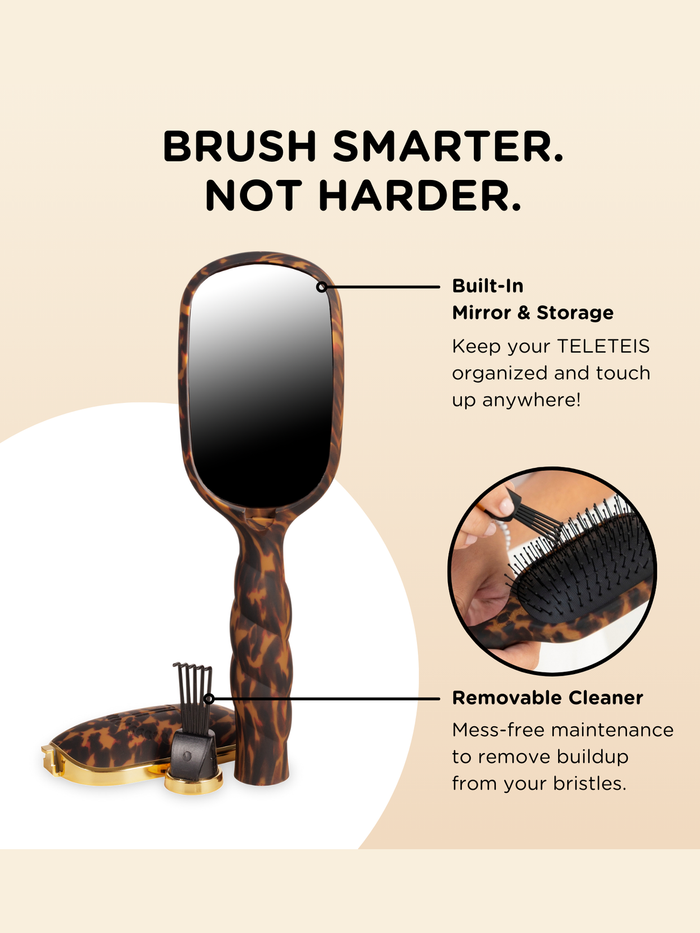 Detangler Hair Brush for Fine Hair - Tortoise