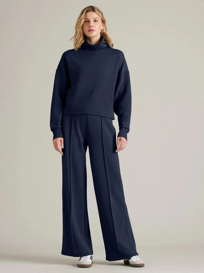 Dream Glow Mock Neck - Navy