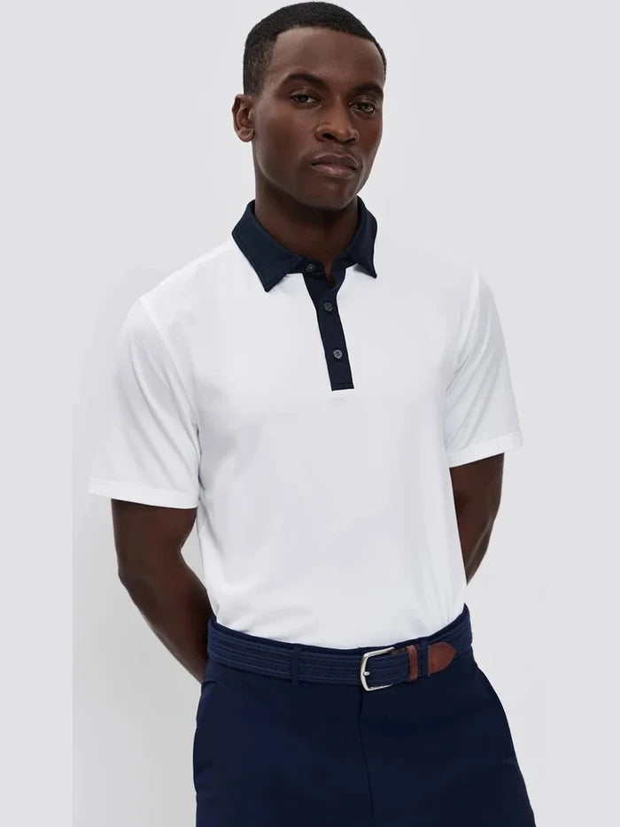 Drive Time Polo - White/Navy