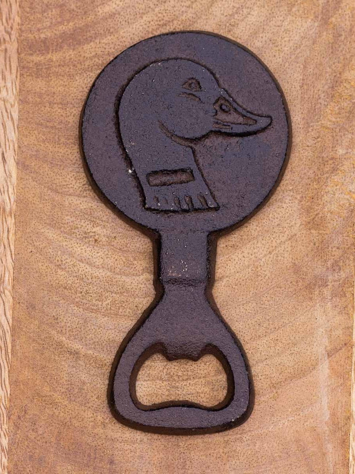 Duck Bottle Opener   Antique Brown    2.5x4.5