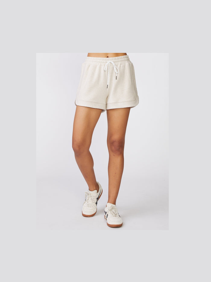 Easy Ottoman Short - Oatmeal Heather