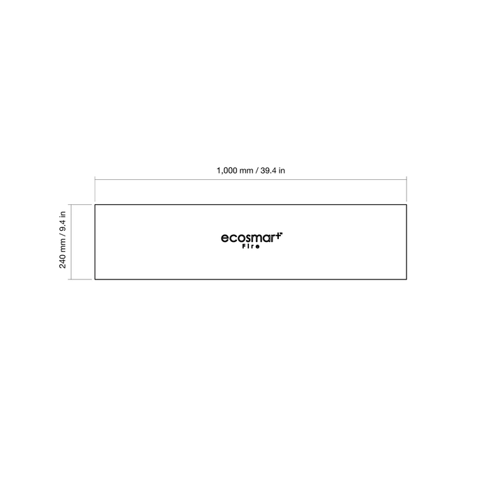 EcoSmart Fire XL900 Silicone Burner Cover dimensions