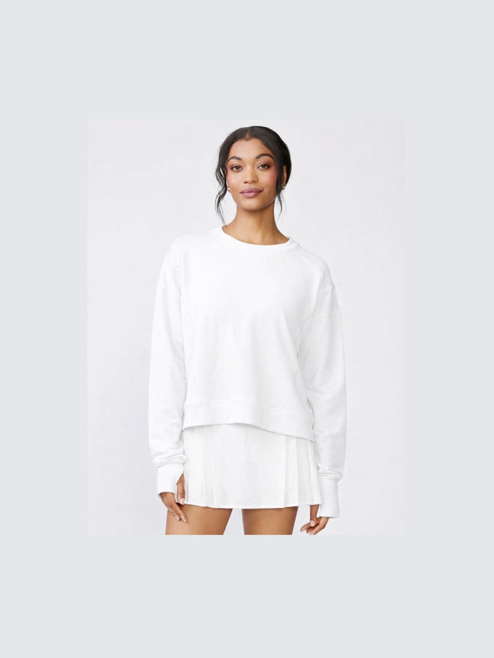 Elevate Knit Pullover - White