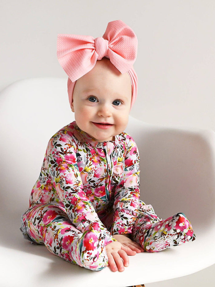 Eloise Ruffle E Zip Bamboo Baby Outfit Sleepies Little