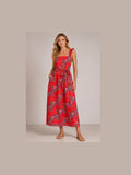 Elsie Dress - Crimson Ascent