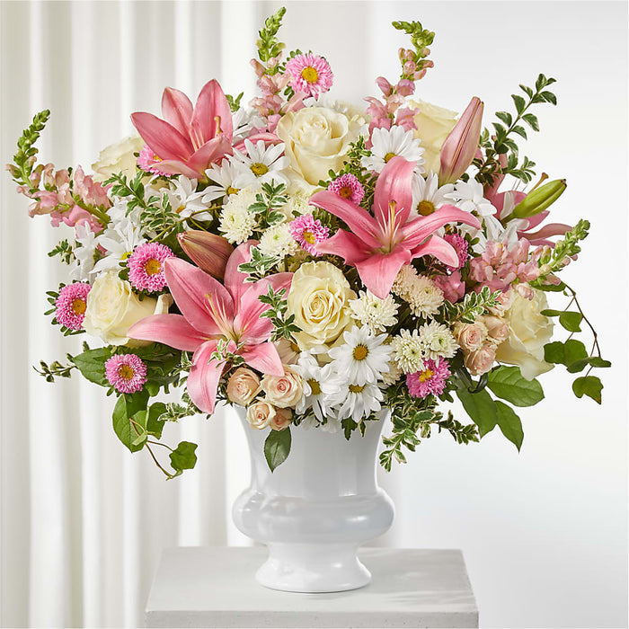 Empathetic Blooms Urn Arrangement – BUEHLER'S FLORAL, Wooster OH