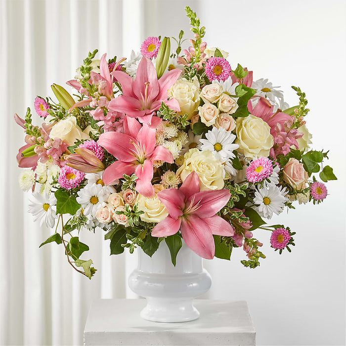 Empathetic Blooms Urn Arrangement – BUEHLER'S FLORAL, Wooster OH