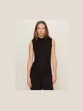 Essential Sleeveless Mockneck - Black