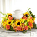 Faithful Sunflower Cremation Adornment – BUEHLER'S FLORAL, Wooster OH
