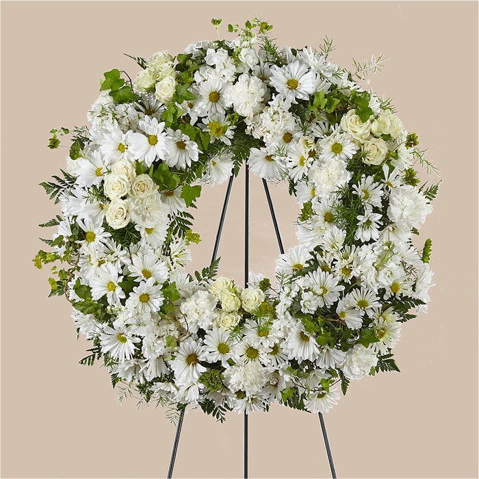 Faithful Wishes Wreath – BUEHLER'S FLORAL, Wooster OH