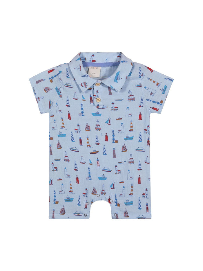 Finley Romper - Lighthouses