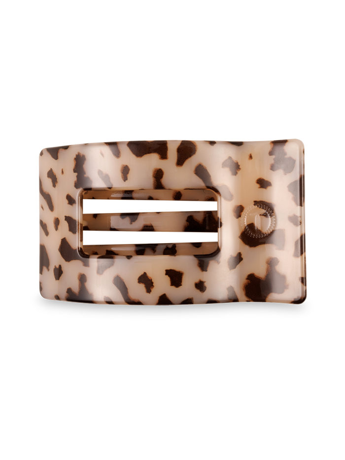 Flat Rectangle Hair Clip | Large | Blonde Tortoise
