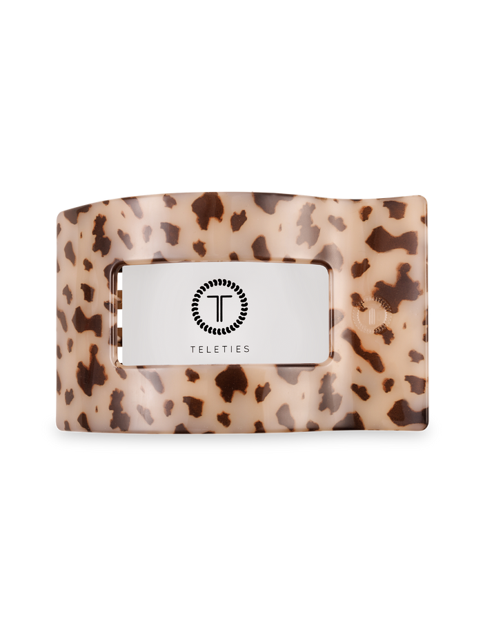 Flat Rectangle Hair Clip | Large | Blonde Tortoise