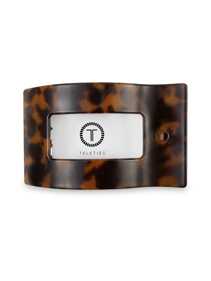 Flat Rectangle Hair Clip | Medium | Tortoise