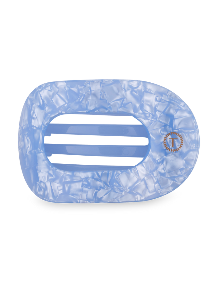 Flat Round Hair Clip | Large | Blue Lagoon